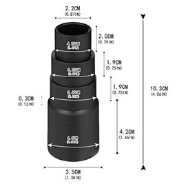 Xinstroe 4 Pcs Vacuum Cleaner Hose Adapter, Universal Vacuum Hose Reducer Hose Adaptor Kit for Vacuum Cleaner Hose Converter Accessory Hose Connector Vacuum Conversion