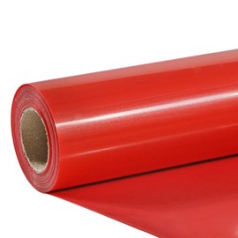 TUMIYA Red Heat Transfer Vinyl HTV Rolls, 12" x 8ft Red Iron on Vinyl for T-Shirt, Glossy Adhesive HTV Vinyl for Heat Press DIY Design Easy to Cut