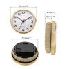 PATIKIL 3.5" 90mm Quartz Clock Insert, Round Quartz Movement Miniature