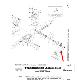 Troy-Bilt Troy Bilt Horse tiller 9780 Screw-Hex Head, Flanged Bolt