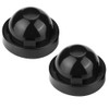 2 Pcs 90mm Black Rubber LED Headlight Dust Cover Dust