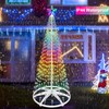 8ft 388 LED Smart LED Christmas Cone Tree Light, Lighted