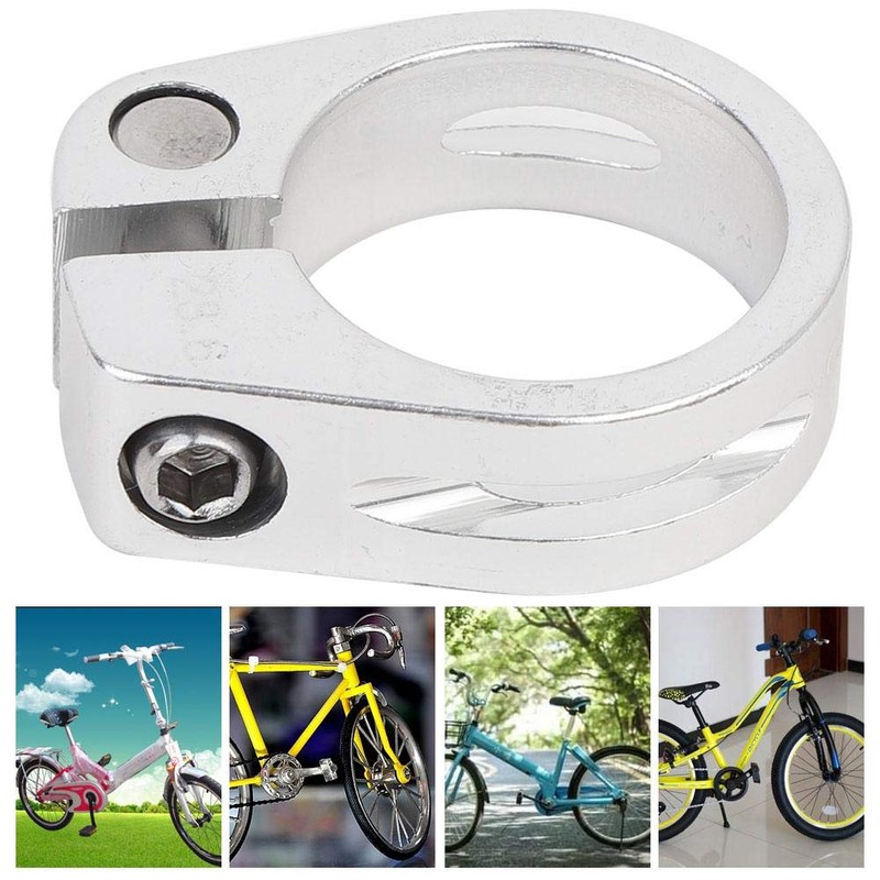 Keenso Bicycle Seat Post Clamp, Bicycle 28.6 mm Seat Post