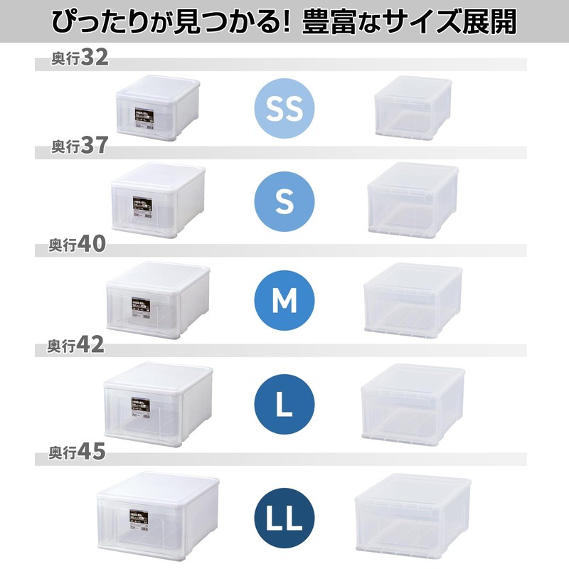 Tenma Simple Accessories Storage Case for Seeing Contents, Made in
