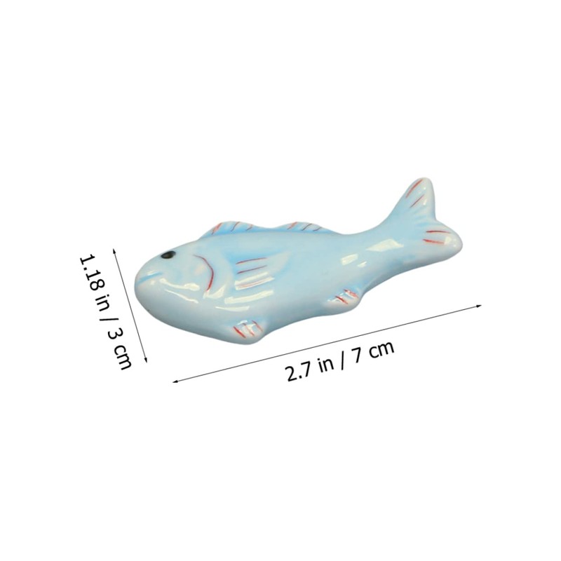 Cabilock Unique Fish Ceramic Chopstick Rests Holders Sturdy and Stylish