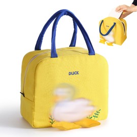 KASESSS Insulated Lunch Bag, Cute Lunch Bag Yellow Duck, Lunch Bags for Women Men Kids, Thermal Lunch Box Bag, Leakproof Lunchbag, Resuable Lunch Cool Bag, Lunch Tote Bag for Work School Picnic Travel