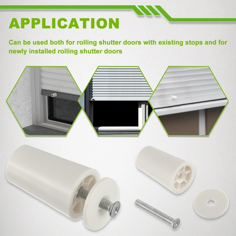 EPLZON Stop Stop for Roller Shutters 40 mm White Roller