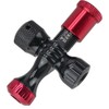 R250 Preset Type CO2 Inflator, Black/Red, Includes Air Pressure Gauge,