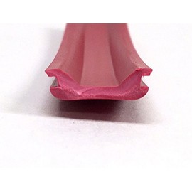 LPC Red RV Camper Trailer Thick Vinyl 3/4" x 24' Insert Trim Mold Flexible Screw Cover