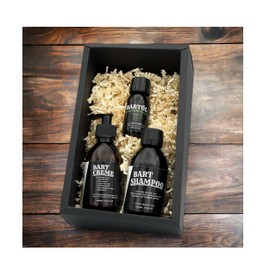 Beard Care Gift Box Beard Care with Beard Shampoo 200 ml, Beard Cream 200 ml and Beard Oil Peppermint 60 ml