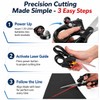 2026 Upgraded Laser Guided Scissors for Fabric Cutting, Cuts Straight