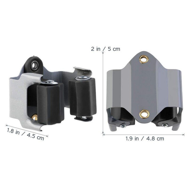 CooFel Broom Holder Wall Mount 10 Pack Heavy Duty Metal
