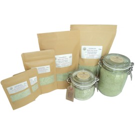 ATTIS Luxurious Bath Salt Soak with Fir & Lavender Essential Oils, Magnesium Oil, Epsom Salt, Spirulina | Vegan | Hand made | Relaxing | Refreshing | Calming (100g)