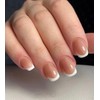 Artquee French Tip Press on Nails Short Classic French Square