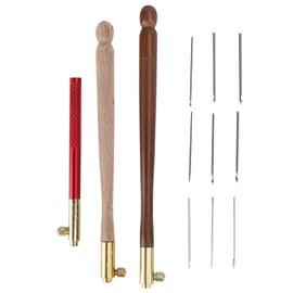 Joyzan Tambour Hooks, Punch Needle Set Embroidery Beading Tools Crochet Tool Hook Crochet Beads Crochet Hook Stainless Steel Handle French Sequins Sewing Hand Tool Crochet Hooks Threader DIY