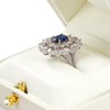 Oirlv Engagement Ring Box PU Leather Ring Storage Box for