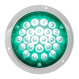 GG Grand General 82274 Green/Green LED Light (4" Pearl 24 with Clear Die Cast Housing)