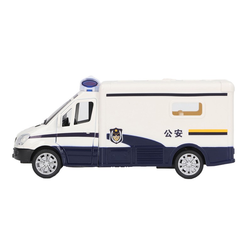 Kids Vehicle Toy 4 Door Opening Simulated Pull Back Alloy