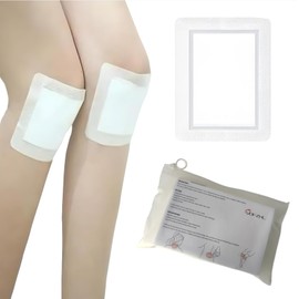 Castor Oil Knee Pack Wrap, Disposable Castor Oil Pack Wra, Organic Cotton Self-Adhesive Castor Oil Wraps (Without Essential Oils)-10PCS