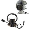 7.1mm Silicone Earmuffs Hearing Noise Reduction Walkie Talkies Headset U94