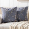 Jayusaror Cushion Cover, 40 x 40 cm, Grey and Gold