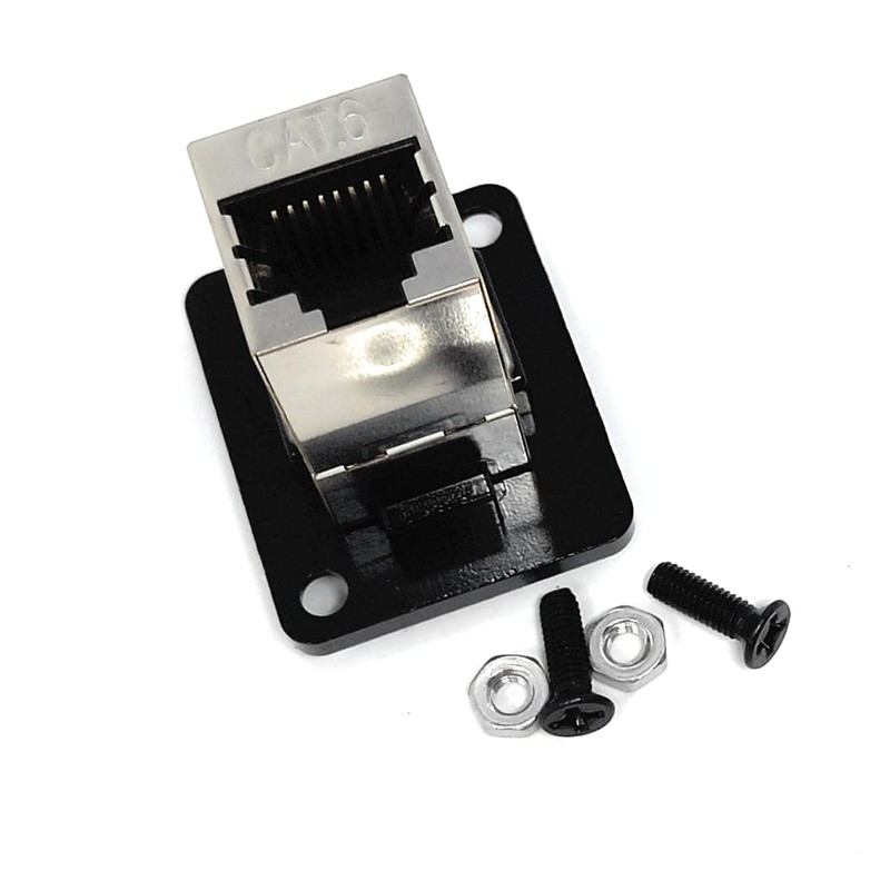 DRUT 1pcs. CAT6 RJ45 Panel Mount Socket – D-Series Type
