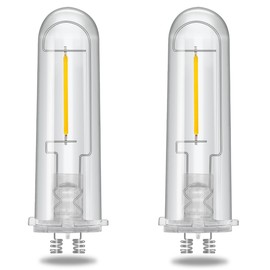 enwant Solar Light Bulbs Replacement Light Parts Outdoor, 3V Low Voltage Bulbs for Solar Pathway Garden Landscape Lawn Walkway Lights IP65 Waterproof, 2 Pack