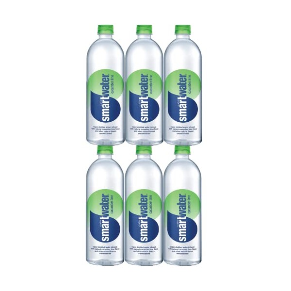 Smartwater Cucumber Lime, 700mL Bottles, Pack of 6