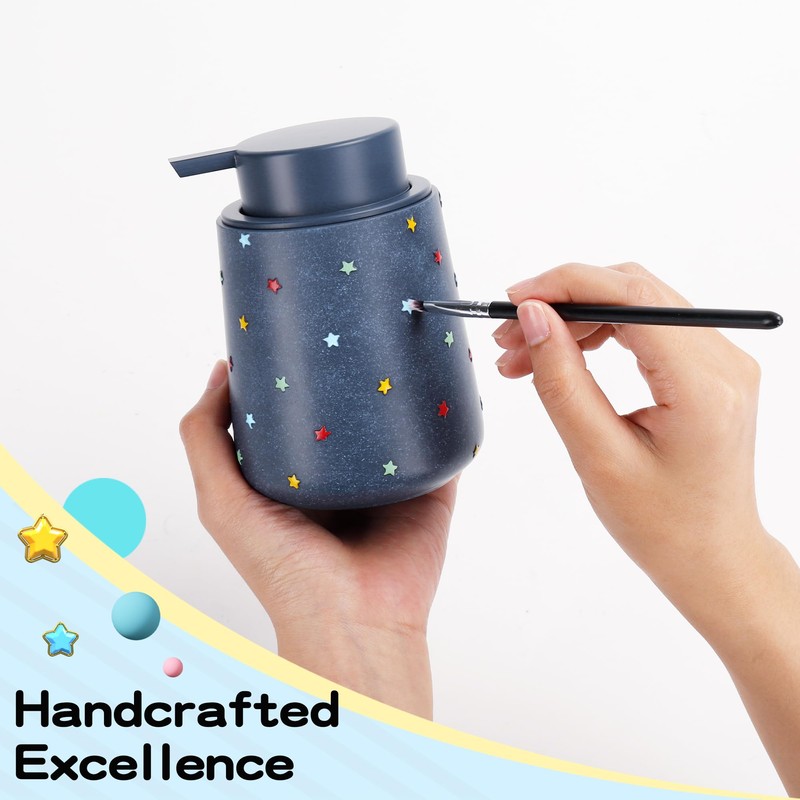 YMXYJM Soap Dispenser for Bathroom, 12 oz Refillable Liquid Hand