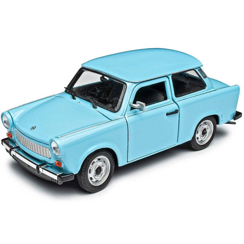 Welly Trabant 601 Saloon Blue 1/24 Model Car with Individual