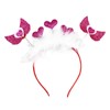 AIUPUOC Heart Headband Valentine Hair Accessories for Women Party Outfits