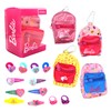 Joytoy Mini Backpack with Clip On with Hair Accessories 7.5