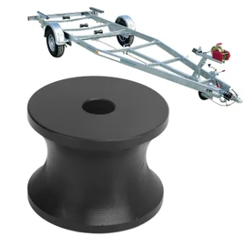 Boat Trailer Roller Assembly, 60 X 45mm Shock Proof Boat Trailer Bow Roller, Heavy Duty Bow Bell Roller for Yacht, Trailer, Marine