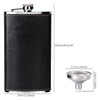 GENNISSY 12 OZ Hip Flask - Classic Silver Stainless Steel
