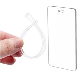 Identificador de Maletas Resistente Tag Acrílico para Maletas Transparente Rectangular o Circular Set 20 Piezas Etiqueta de Acrilico para Equipaje, Mochilas o Bolsas con 3 mm de Grosor (RECTANGULARES)