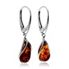 SilverAmber Jewellery UK - Genuine Cognac Baltic Amber set in