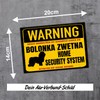 Bolonka Zwetna Dog Sign Warning Security System Door Sign Dog