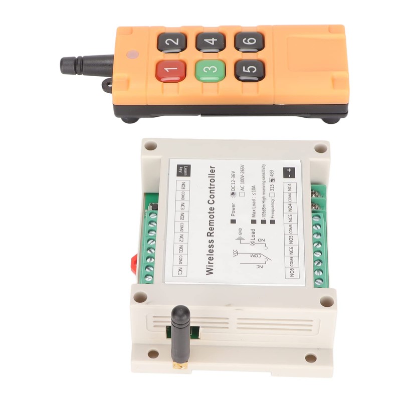 PUSOKEI Remote Control Switch, DC12-36V 10A Relay Wireless Control Switch,