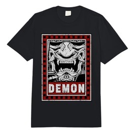 Japanese Demon Harajuku Oni Face Mask Comfort Colors Adult Heavyweight T-Shirt