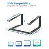 SOUNDANCE Laptop Stand for Desk, Metal Computer Riser, Heavy Stable