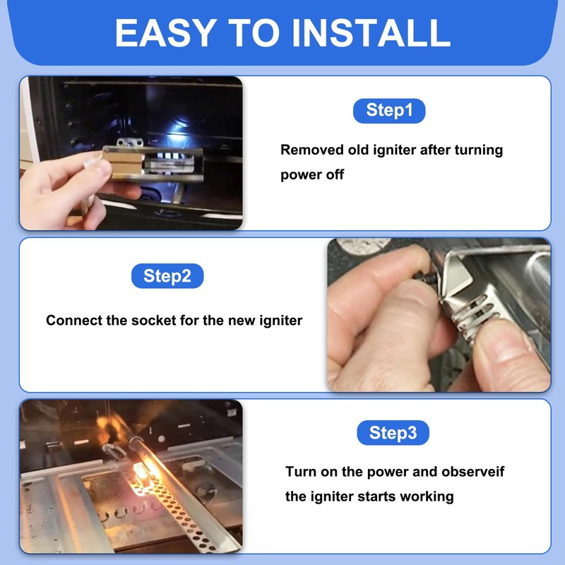 WB13X25633 Oven Igniter Replacement for 4454722 AP6026767 PS11736297 EAP11736297 Compatible