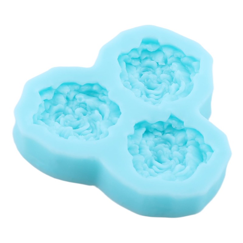 Peony Flower Fondant Mold Flower Silicone Chocolate Molds
