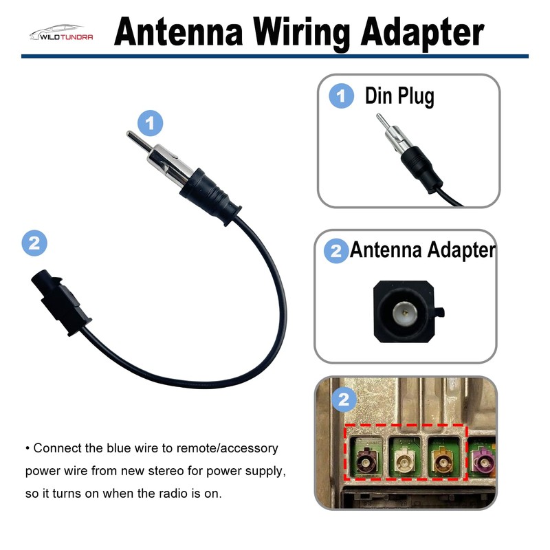 16Pin ISO Aftermarket Radio Harness Adapter Compatible with Chrysler 2015-2018