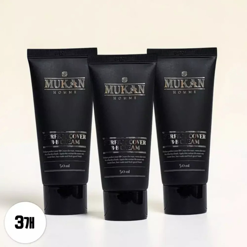 Mukan 무칸 남자 비비 크림 내추럴 50ml 3개 올리브영 Mucan