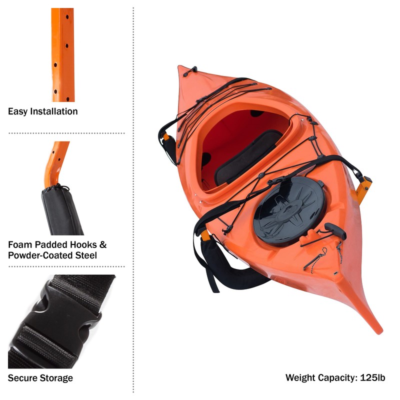 RAD Sportz Kayak Accessories Set – Wall Mounted Storage Hooks