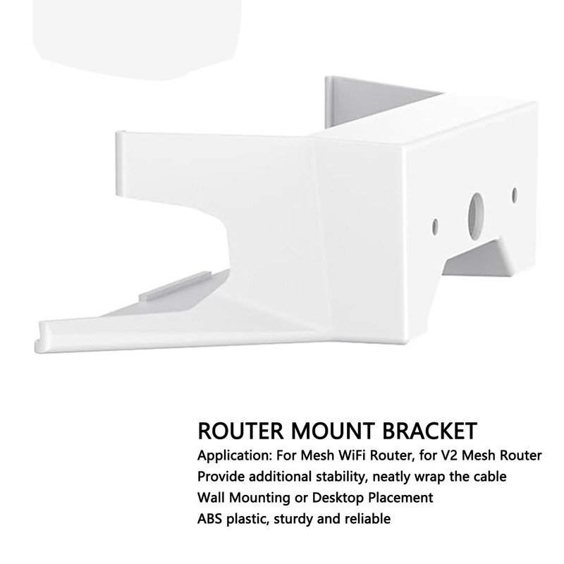 Wall Mount for V2 Mesh WiFi Router ABS Plastic Cable