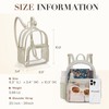 Missnine Clear Backpack Stadium Approved, Thick PVC Mini Clear Bag