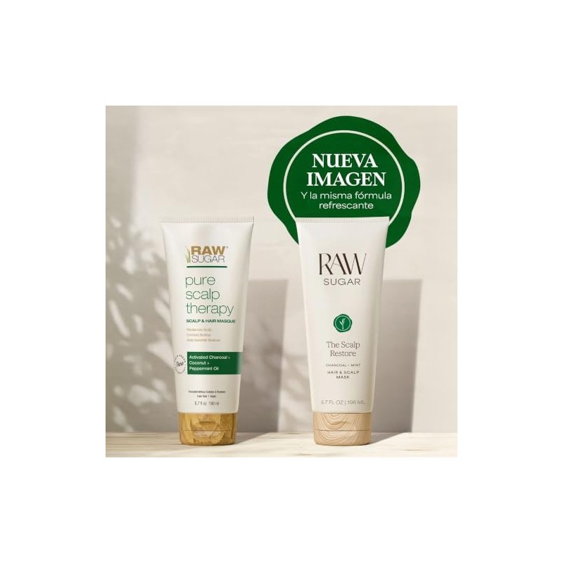 RAW SUGAR Pure Scalp Therapy Mascarilla para Cabello y Cuero