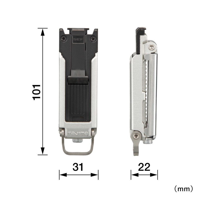 Tajima Safety System for Cef-holder Body Belts, Metal Slim, SF-MSHLD
