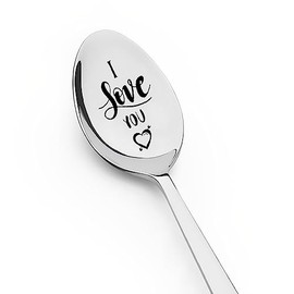 Birthday Gift Spoon for Boyfriend Girlfriend Anniversary Wedding Gifts for Wife Husband I Love You Gift for Daughter Son from Mum Dad Coffee Spoons Gifts for Best Friend Long Distance Friendship Gifts